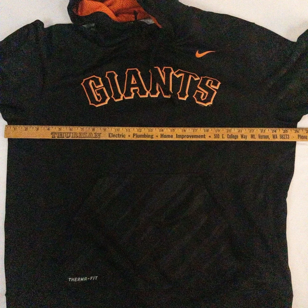 Nike San Francisco Giants Hoodie Men's XL‎ Black Orange Therma-Fit MLB